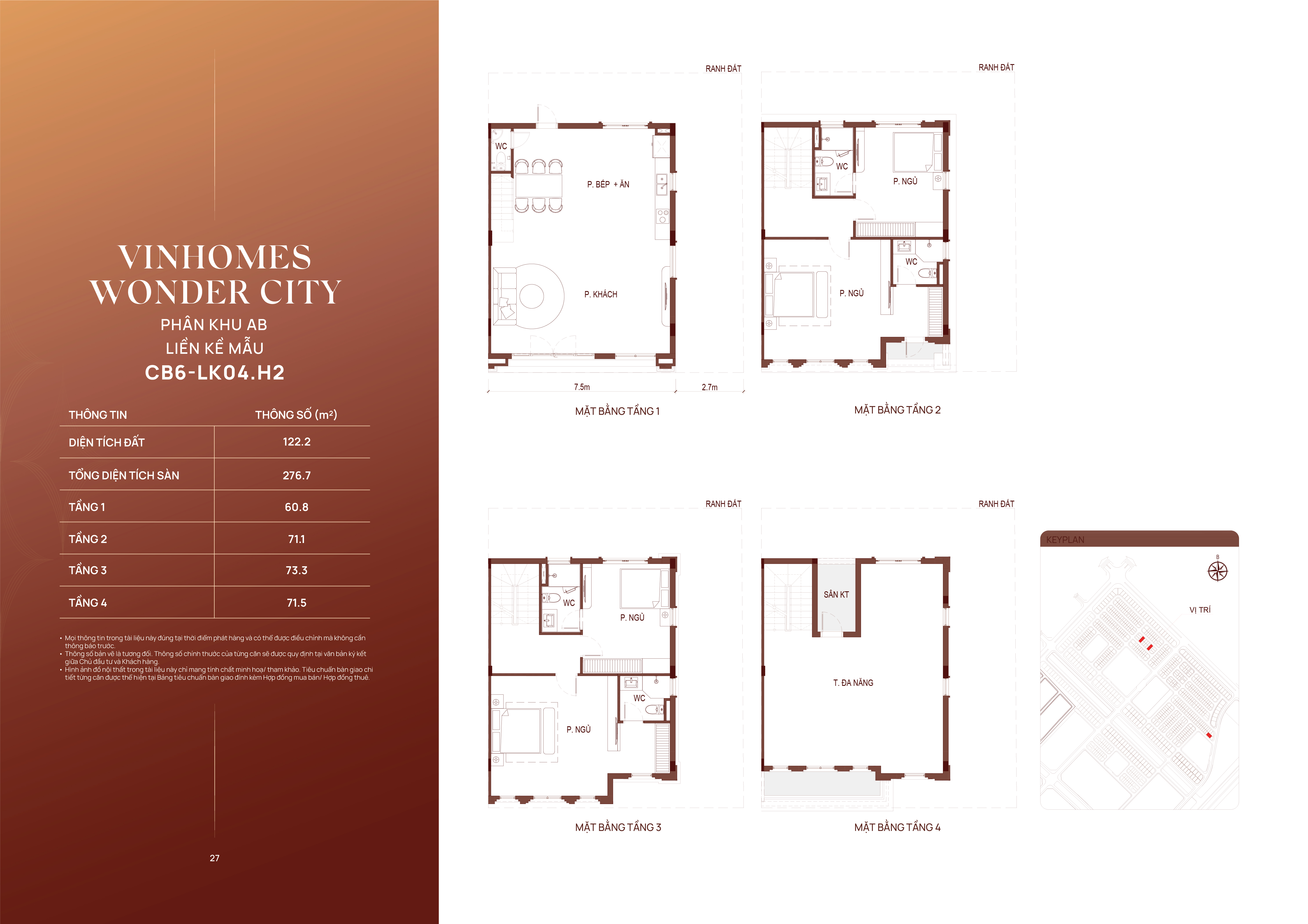 Mặt bằng liền kề mẫu phân khu AB Mặt bằng liền kề mẫu phân khu AB