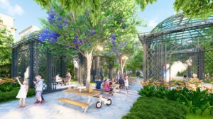 sân vườn BBQ Vinhomes Global Gate