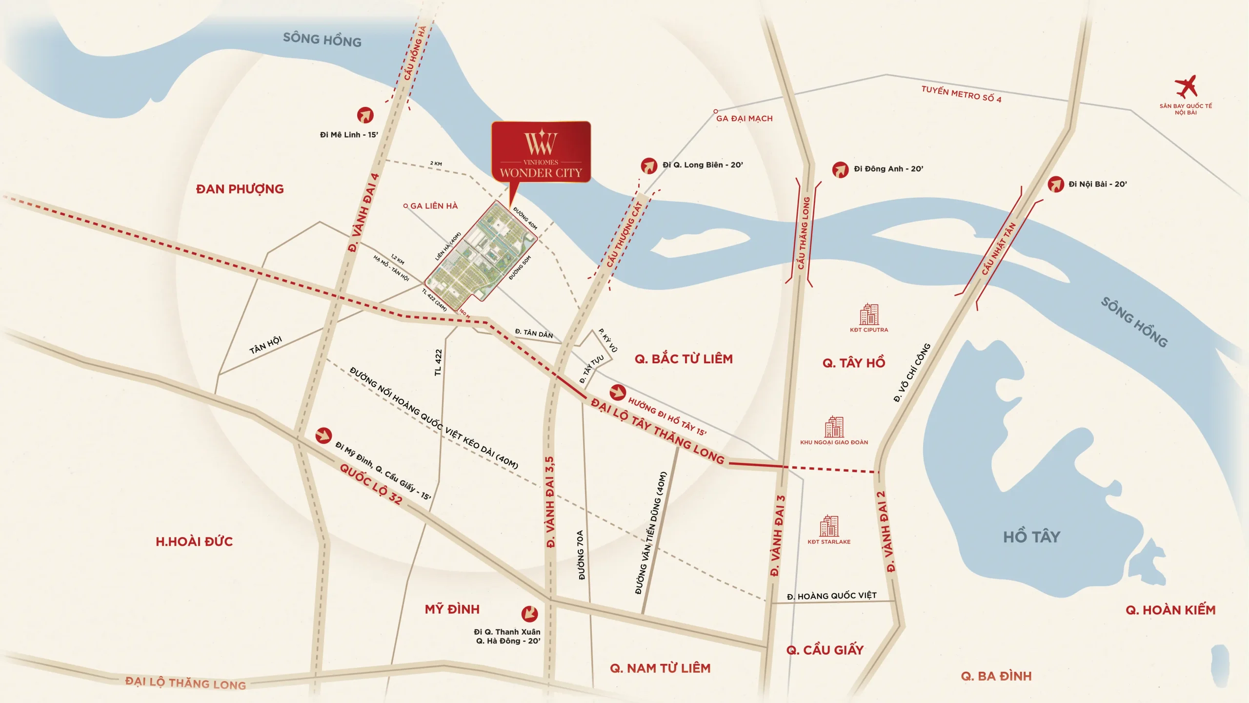 Bản đồ Vinhomes Winder City - Đan Phượng