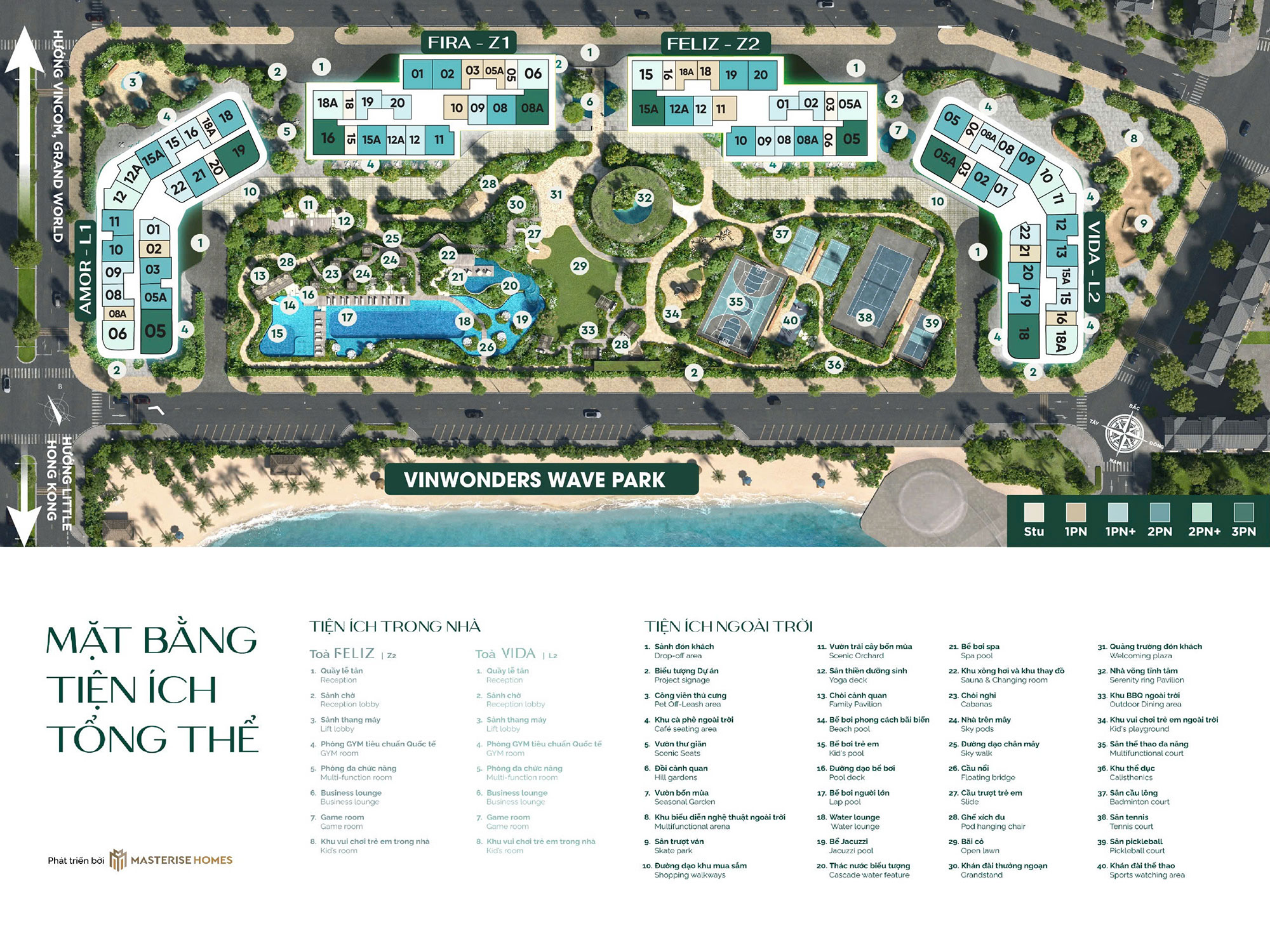 mặt bằng tổng thể Lumiere Springbay
